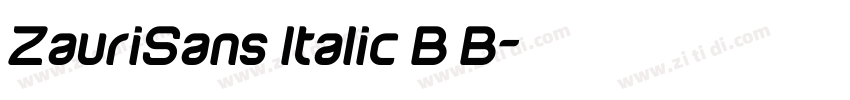 ZauriSans Italic B B字体转换